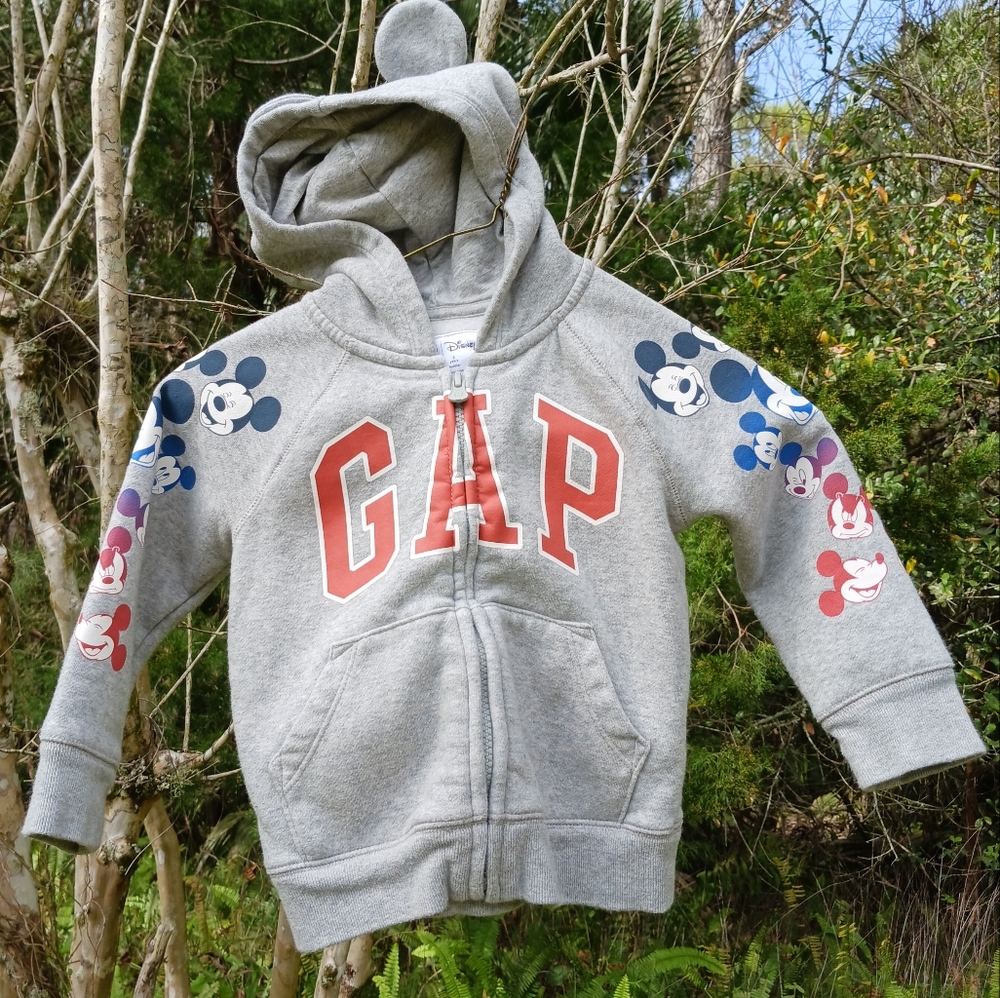 Baby Gap Disney Mickey Mouse hooded sweatshirt with ears 2 Years Toddler